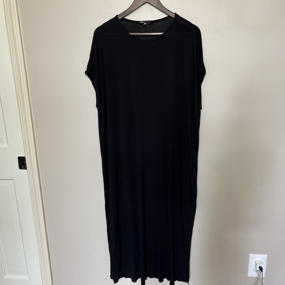 Wilfred Dresses & Skirts - Aritzia Wilfred Free Black Maxi Dress Beach Cover Up Resortwear Viscose‎ Small